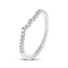 Thumbnail Image 8 of THE LEO Ideal Cut Diamond Contour Wedding Band 1/5 ct tw 14K White Gold