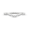 Thumbnail Image 9 of THE LEO Ideal Cut Diamond Contour Wedding Band 1/5 ct tw 14K White Gold