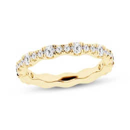 Now + Forever Lab-Grown Diamonds Wedding Band 3/4 ct tw 14K Yellow Gold