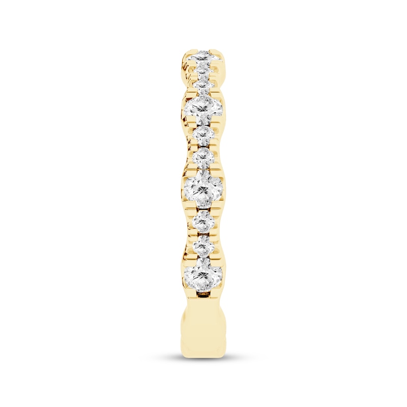Main Image 2 of Now + Forever Lab-Grown Diamonds Wedding Band 3/4 ct tw 14K Yellow Gold