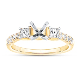 Now + Forever Diamond Engagement Ring Setting 5/8 ct tw 14K Yellow Gold