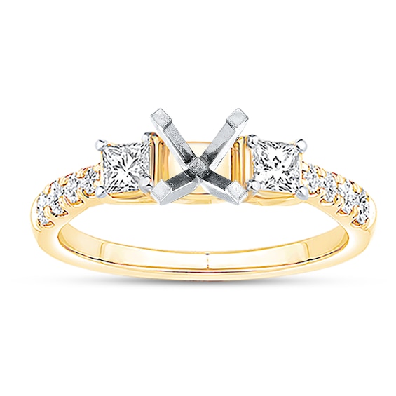 Now + Forever Diamond Engagement Ring Setting 5/8 ct tw 14K Gold
