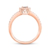 Thumbnail Image 2 of Now + Forever Princess-Cut Diamond Quad Engagement Ring 3/8 ct tw 14K Rose Gold