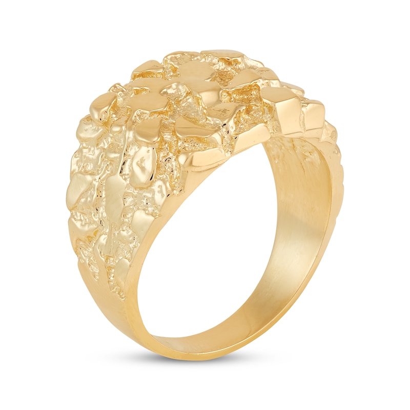 Main Image 2 of Men's Large Nugget Ring 10K Yellow Gold