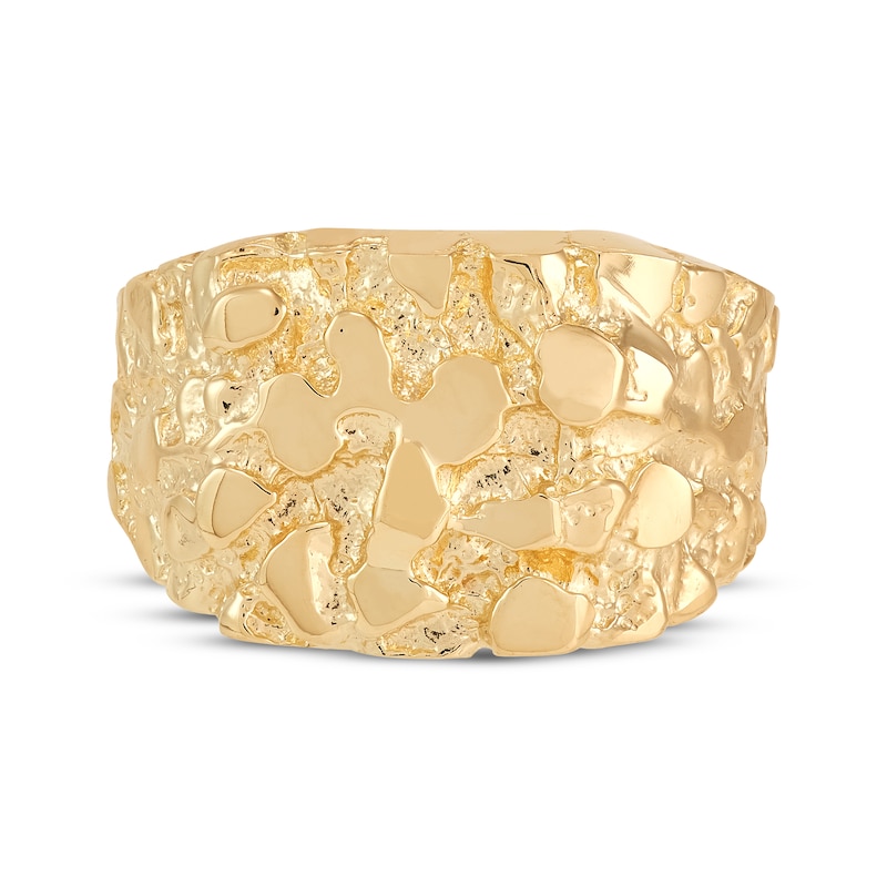 Main Image 3 of Men's Large Nugget Ring 10K Yellow Gold