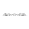 Thumbnail Image 3 of Neil Lane Artistry Oval & Round-Cut Lab-Grown Diamond Anniversary Ring 3/4 ct tw 14K White Gold