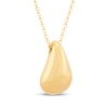 Thumbnail Image 2 of Hollow Teardrop Necklace 14K Yellow Gold 18"