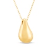 Thumbnail Image 3 of Hollow Teardrop Necklace 14K Yellow Gold 18"