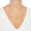 Thumbnail Image 5 of Hollow Teardrop Necklace 14K Yellow Gold 18"