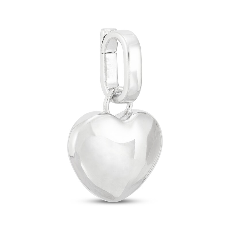 Main Image 2 of Charmed Memories Puffed Heart Charm Sterling Silver