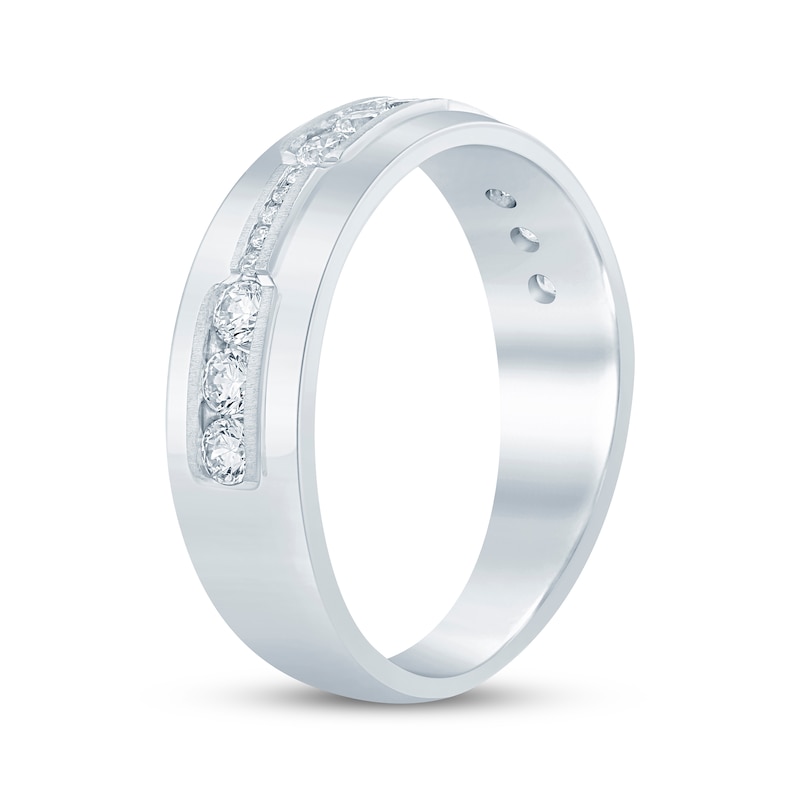 Main Image 2 of Now + Forever Men's Diamond Wedding Band 5/8 ct tw 10K White Gold