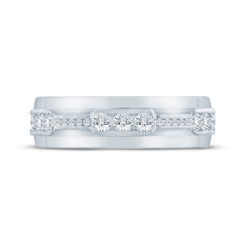 Main Image 3 of Now + Forever Men's Diamond Wedding Band 5/8 ct tw 10K White Gold
