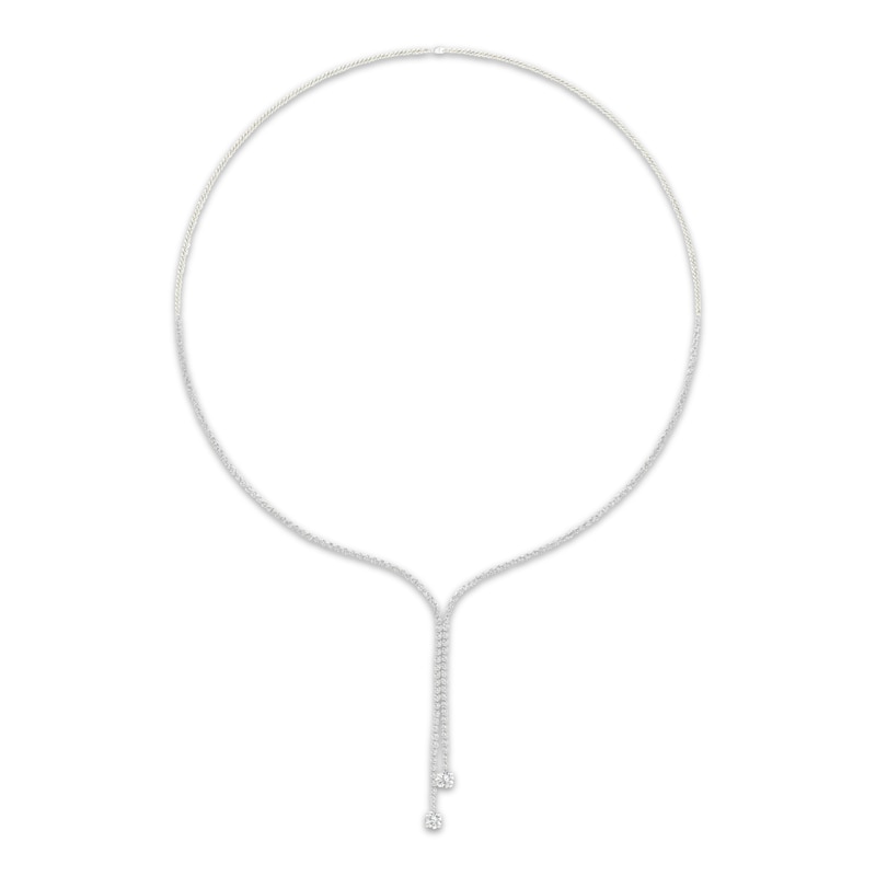 Main Image 1 of KAY Lab-Grown Diamonds Lariat Necklace 2-1/4 ct tw 10K White Gold 16&quot;