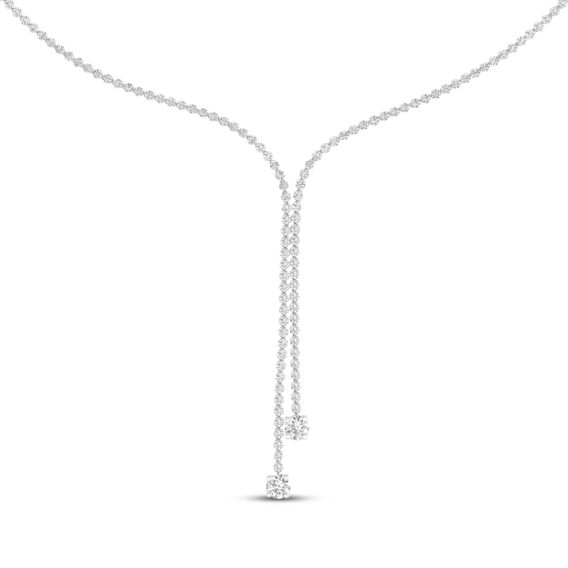 Main Image 2 of KAY Lab-Grown Diamonds Lariat Necklace 2-1/4 ct tw 10K White Gold 16&quot;