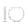 Thumbnail Image 1 of KAY Lab-Grown Diamonds Five-Stone Hoop Earrings 2 ct tw 10K White Gold