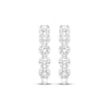 Thumbnail Image 2 of KAY Lab-Grown Diamonds Five-Stone Hoop Earrings 2 ct tw 10K White Gold