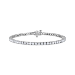 THE LEO Diamond Tennis Bracelet 4 ct tw 14K White Gold 7.25"