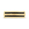 Thumbnail Image 3 of Now + Forever Now + Forever Men's Black Diamond Milgrain Wedding Band 1/2 ct tw 10K Yellow Gold