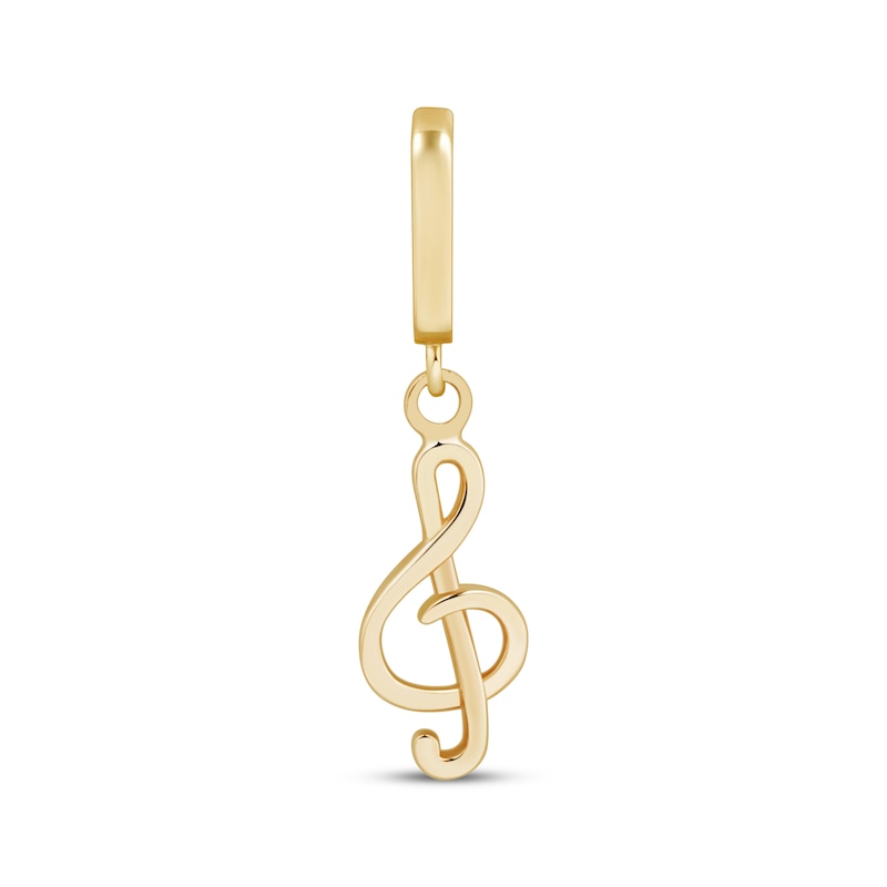 Main Image 1 of Charmed Memories Treble Clef Charm 10K Yellow Gold