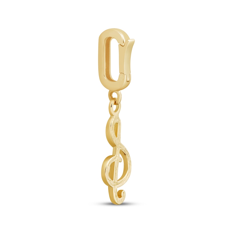 Main Image 3 of Charmed Memories Treble Clef Charm 10K Yellow Gold