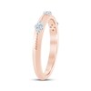 Thumbnail Image 2 of Now + Forever Diamond Quartets Anniversary Ring 1/8 ct tw 10K Rose Gold