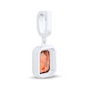 Thumbnail Image 3 of Charmed Memories Emerald-Cut Red Cubic Zirconia Charm Sterling Silver