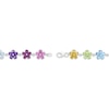 Thumbnail Image 2 of Pear-Shaped Natural & Lab-Created Gemstone Multicolor Flower Bracelet Sterling Silver 7.25&quot;