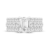 Thumbnail Image 3 of Now + Forever Lab-Grown Diamonds Emerald-Cut Bridal Set 5 ct tw 14K White Gold