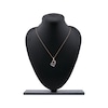 Thumbnail Image 5 of Diamond Arabic "Mother" Heart Necklace 1/4 ct tw 10K Rose Gold 18"