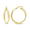 Thumbnail Image 3 of Crossover Hoop Earrings 10K Yellow Gold 30mm