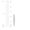 Thumbnail Image 4 of Lab-Grown Diamond Graduated Inside-Out Hoop Earrings 2 ct tw 10K White Gold