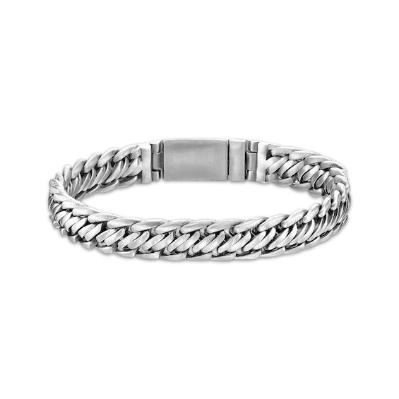 10mm Link Chain Bracelet Stainless Steel 8.5"