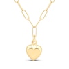 Thumbnail Image 1 of Puff Heart Y-Drop Necklace 24K Yellow Gold Vermeil Sterling Silver 18"