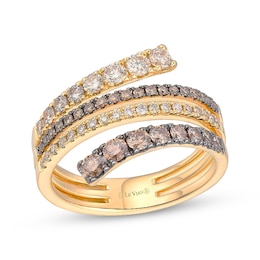 Le Vian Good Karma Diamond Bypass Ring 1 ct tw 14K Honey Gold