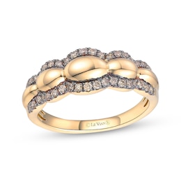 Le Vian Chocolate Waterfall Diamond Ring 1/3 ct tw 14K Honey Gold