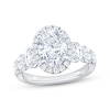Thumbnail Image 1 of Now + Forever Lab-Grown Diamonds Oval-Cut Halo Engagement Ring 3-1/2 ct tw 14K White Gold