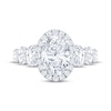 Thumbnail Image 3 of Now + Forever Lab-Grown Diamonds Oval-Cut Halo Engagement Ring 3-1/2 ct tw 14K White Gold