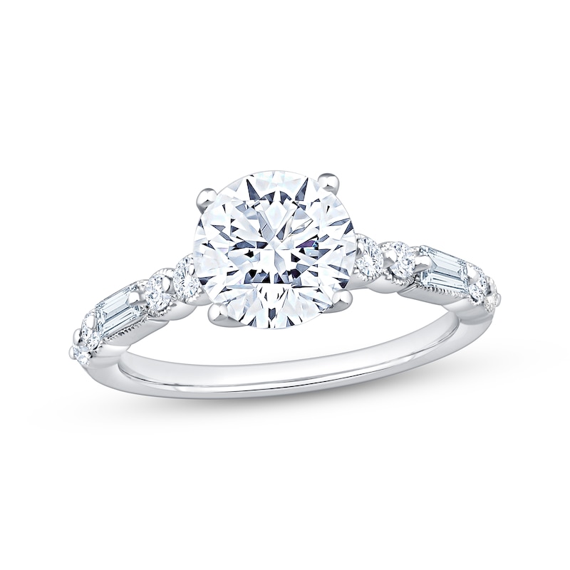 Main Image 1 of Now + Forever Lab-Grown Diamonds Round-Cut Engagement Ring 2-1/3 ct tw 14K White Gold