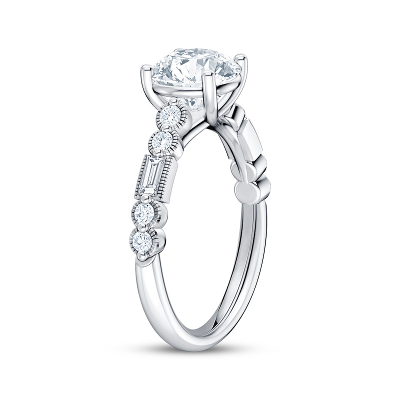 Main Image 2 of Now + Forever Lab-Grown Diamonds Round-Cut Engagement Ring 2-1/3 ct tw 14K White Gold