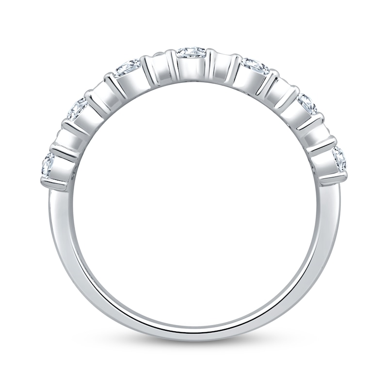 Main Image 2 of Now + Forever Lab-Grown Diamonds Baguette, Marquise & Round-Cut Anniversary Ring 2 ct tw 14K White Gold