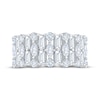 Thumbnail Image 3 of Now + Forever Lab-Grown Diamonds Baguette, Marquise & Round-Cut Anniversary Ring 2 ct tw 14K White Gold