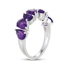 Thumbnail Image 2 of STUDIO BY KAY Pear-Shaped Amethyst Stackable Ring Sterling Silver