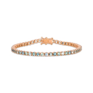 Le Vian Montana Sapphire Ombré Line Bracelet 14K Strawberry Gold 7"