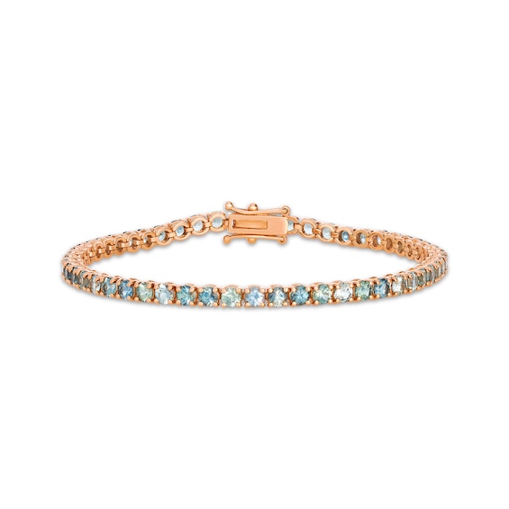 Le Vian Montana Sapphire Ombré Line Bracelet 14K Strawberry Gold 7"