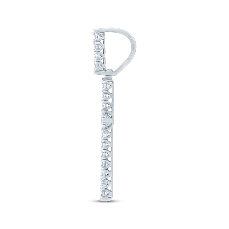 Main Image 3 of KAY Lab-Grown Diamonds Men's Cross Charm 3-5/8 ct tw Sterling Silver