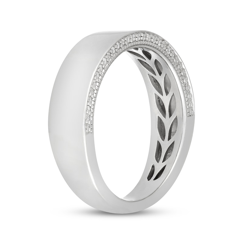 Main Image 2 of Neil Lane Men's Diamond Wedding Band 1/5 ct tw 14K White Gold