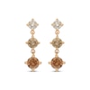Thumbnail Image 2 of Neil Lane Desert Diamonds Graduated Three-Stone Drop Earrings 1 ct tw 14K Yellow Gold
