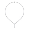 Thumbnail Image 1 of KAY Lab-Grown Diamonds Oval-Cut Y-Drop Necklace 5-1/15 ct tw 10K White Gold 16"