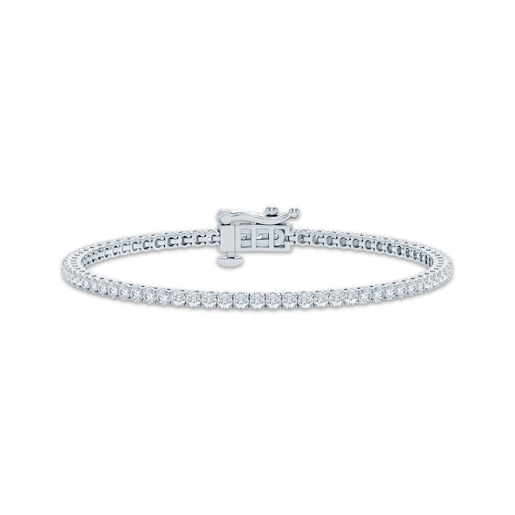 KAY Lab-Grown Diamonds Tennis Bracelet 3 ct tw 10K White Gold 7"