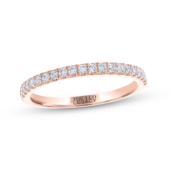 THE LEO Legacy Lab-Grown Diamond Wedding Band 1/4 ct tw 14K Rose Gold
